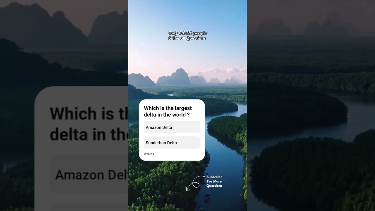 Which is the largest delta in the world ? 