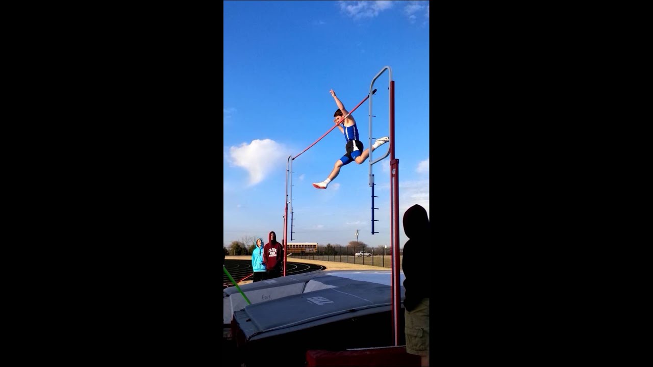 Blake Berger easily clears 11'6" @ Princeton meet 27-Feb-2014