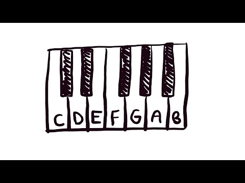 How to Draw Piano Keys