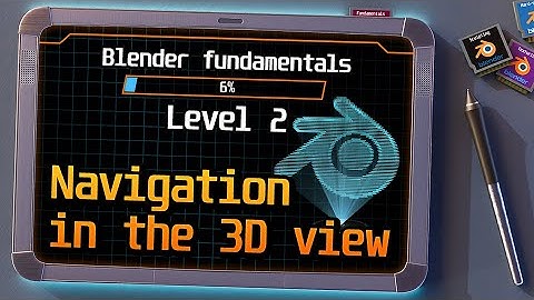 Blender 4.3 fundamentals: Master the navigation in the 3d view [EN]