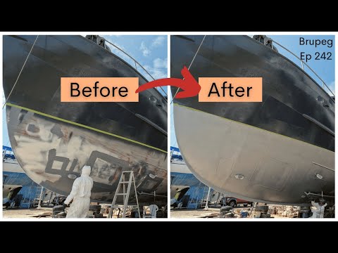 Protecting a steel boat under the waterline - Project Brupeg Ep. 242