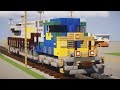 Minecraft CSX AC6000CW YN2-BC2 Train Tutorial