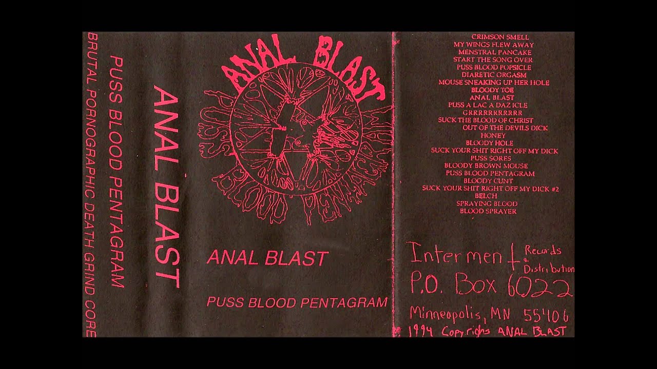 Anal Blast, Puss Blood Pentagram, demo, 1994, Minneapolis (City/Town/Villag...