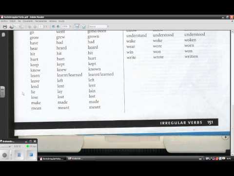 Student's Book Irregular Verbs