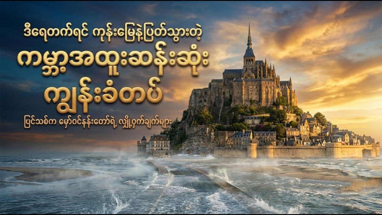 ဒီရေတက်ရင် ကုန်းမြေနဲ့ပြတ်တောက်သွားတဲ့ ကမ္ဘာ့အထူးဆန်းဆုံးကျွန်းခံတပ် (Mont-Saint-Michel)