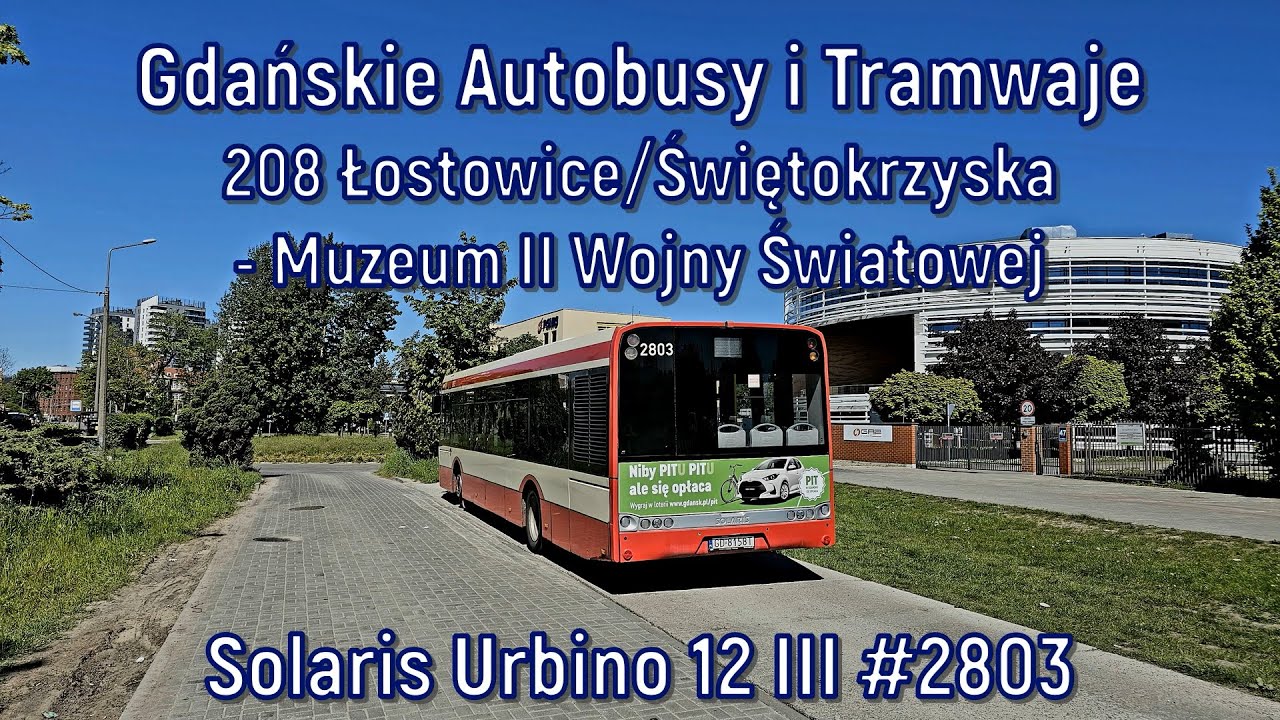 GAiT - linia 208, Solaris Urbino 12 III #2803