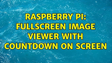 Raspberry Pi: Fullscreen image viewer with countdown on screen
