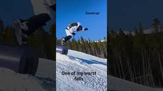 This one got me! #fall #fail #snowboarding #funny #skifail