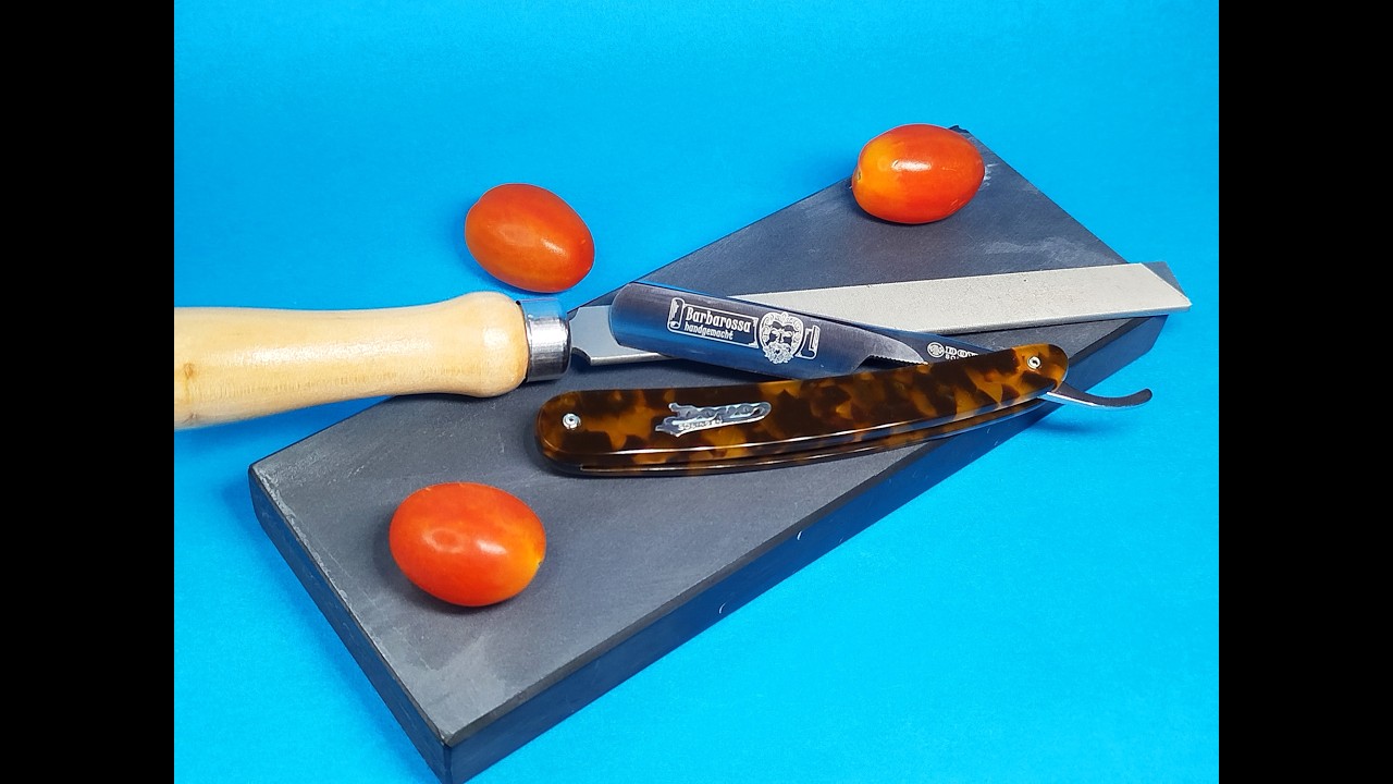 Ακόνισμα Dovo Barbarossa με Κίτρινη μέθοδο πετροστρόπ  #ntomataki #κίτρινη μέθοδο #πετροστρόπ