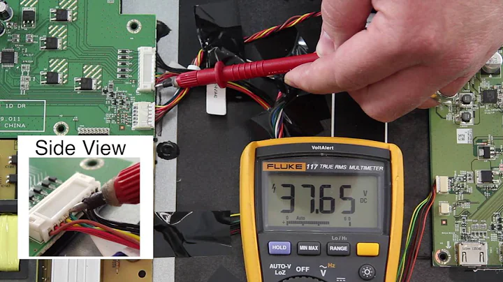 Vizio E400i-B2 LED TV No Backlights How to Test Voltages for Power Supply and LEDs
