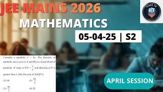 Consider a parabola y^2 = 8x. The directrix |05APR|SHIFT2|Q26| #jeemains2026 #mathematics #parabola