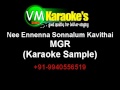 Nee ennenna sonnalum karaoke kavithai karaoke mgr