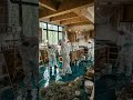 River Epoxy Kitchen Floor 🌊 Luxury Rustic Cabin Interior Design