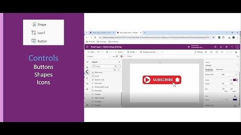 Shapes and Icons controls in Canvas App PowerApps