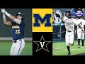 #4 Vanderbilt vs Michigan Highlights (AMAZING GAME!) | 2022 College Baseball Highlights