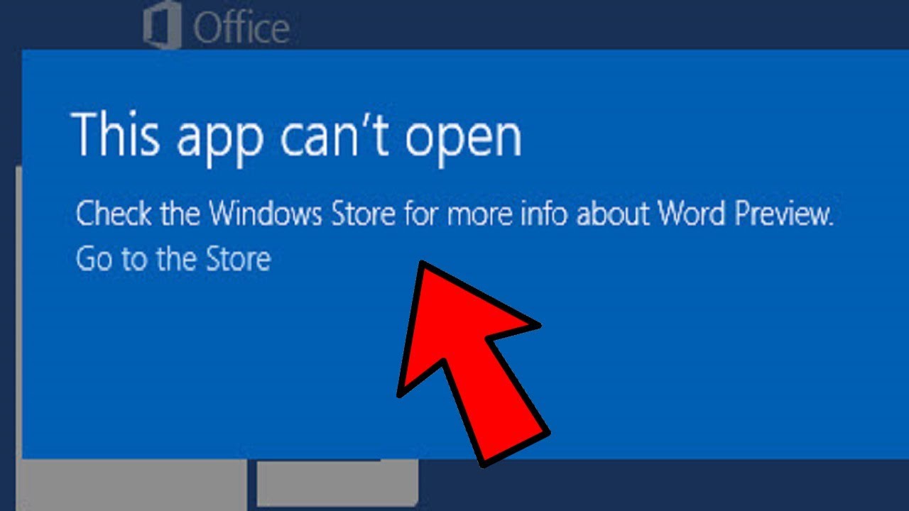 my apps will not open in windows 10