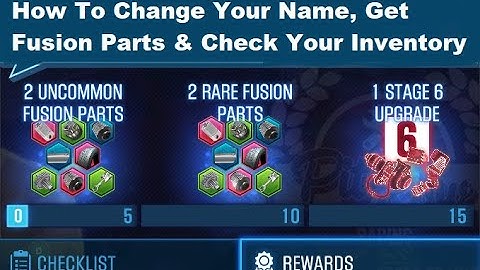 CSR2, How to change your name, get fusions, check your inventory to see what parts you have in stock
