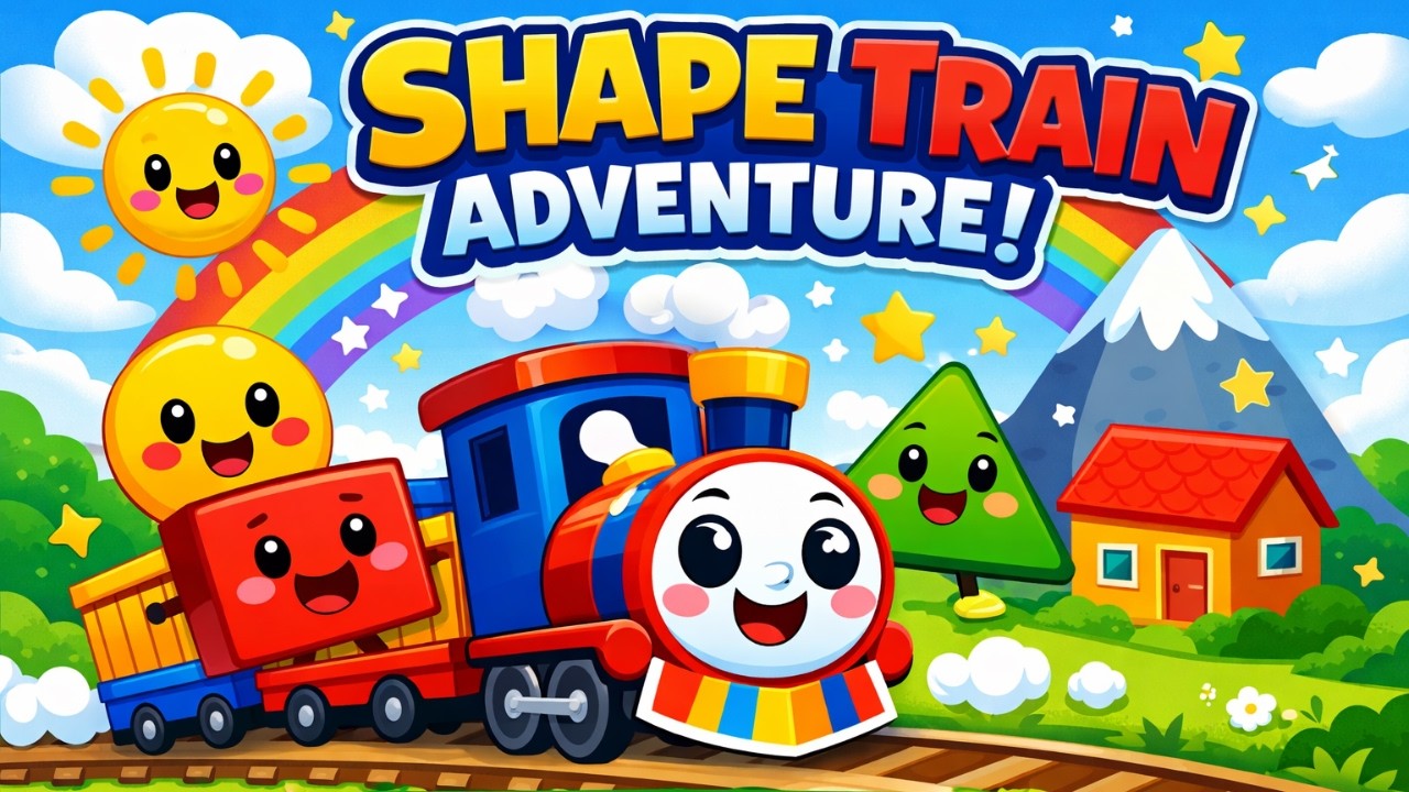 The Shape Train Adventure 🚂 Learn Shapes for Kids - YouTube