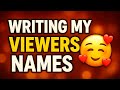 Writing My Viewers Names 😍 || FUN WITH NADIM LIVE