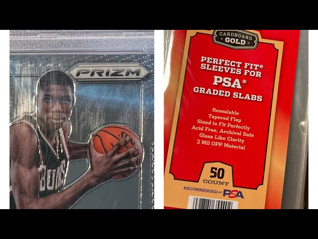 50 Perfect Fit Sleeves for PSA Graded Slabs Cardboard Gold Snug Fit 2 Mil 