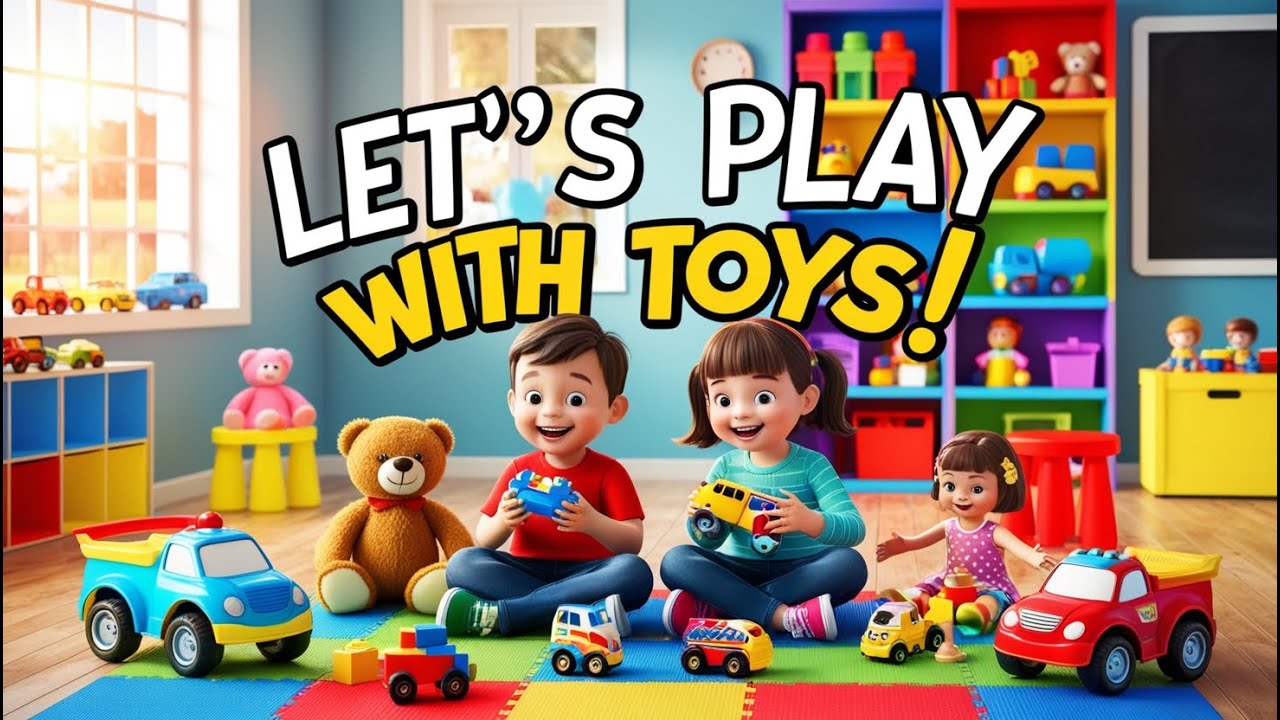 Let's Play with Toys Kids Song | ALPHA FUN Nursery Rhymes . - YouTube