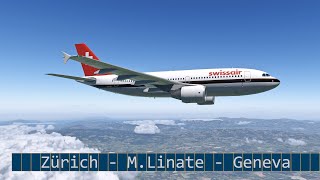 X Plane 11 Livestream | M. Linate (LIML) - Genf (LSGG) | Swissair A310 | Vatsim