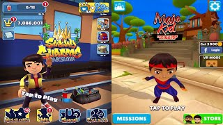 Subway Surfers: Barcelona VS Ninja Kid Run Walkthrough screenshot 2