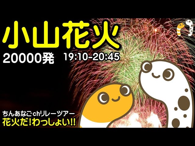 第72回小山の花火 2024 ライブ配信アーカイブ｜手渡し199・201・202・204 サムネイル
