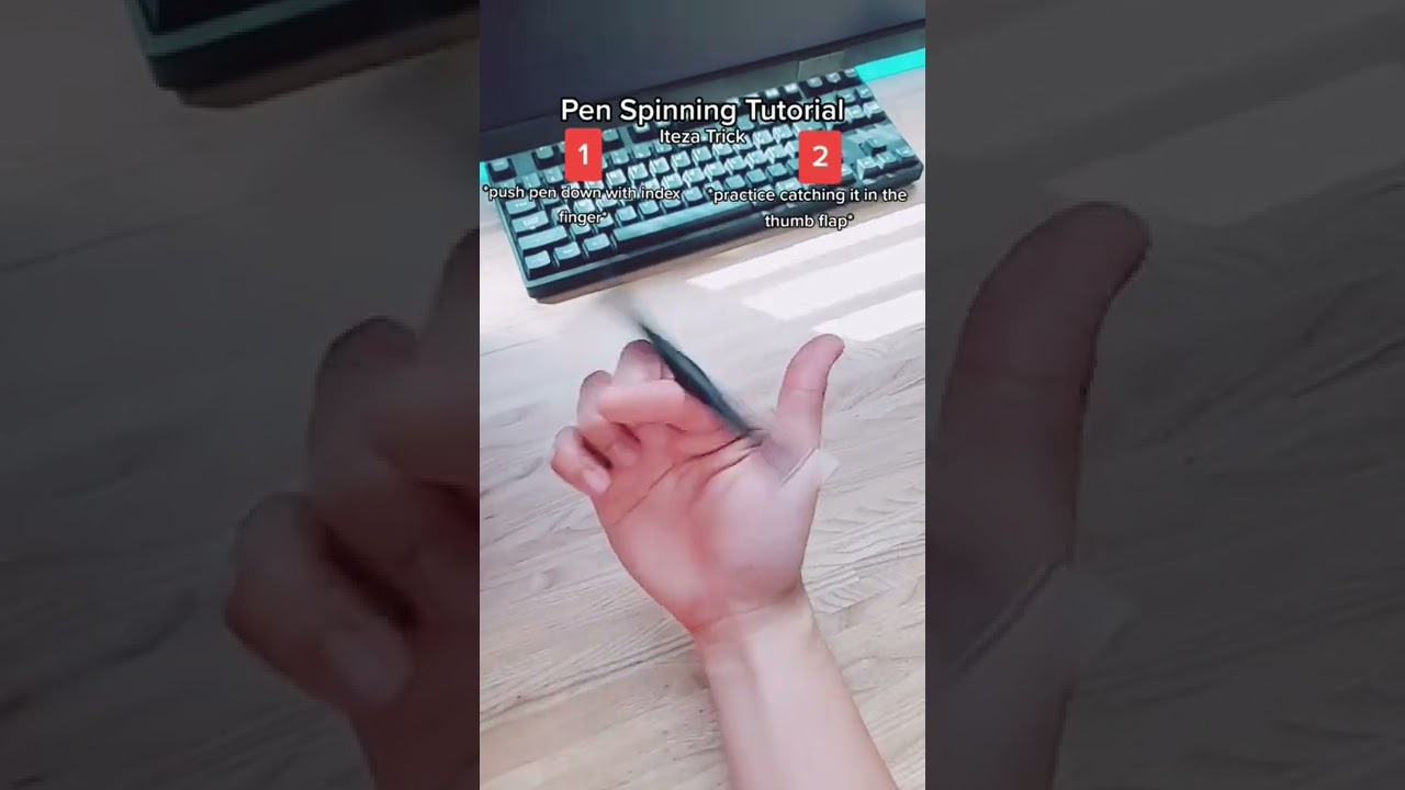 ITEZA TRICK pen spinning TUTORIAL 💫 