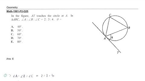 CE 1981 Math paper II Q25