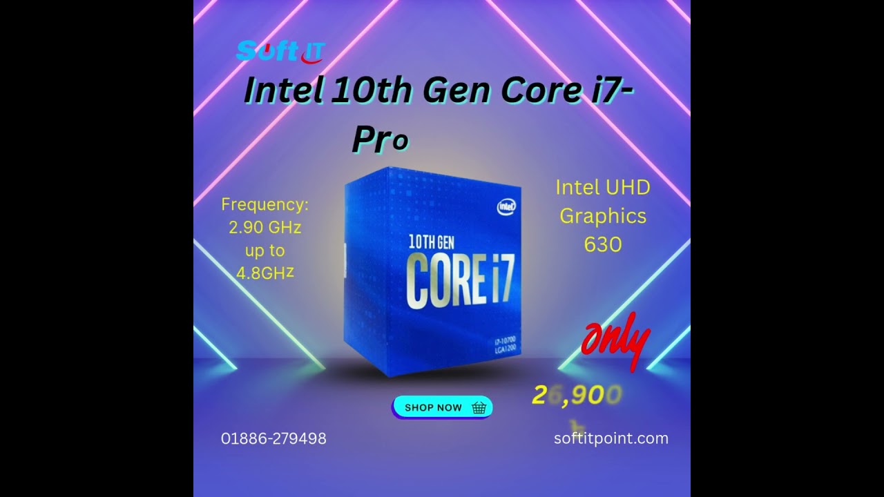 🔥 Intel 10th Gen Core i7-10700 Processor – 