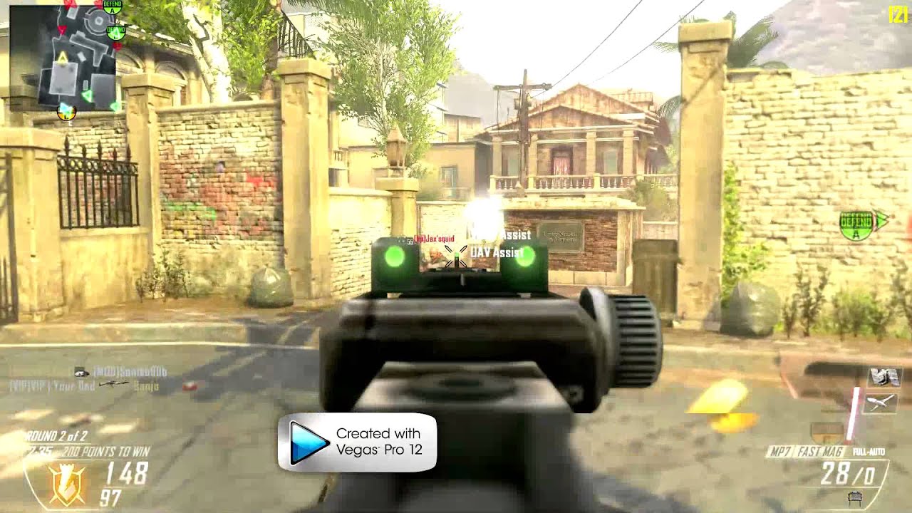 BO2 (PC) MP7 Nuclear+Unstoppable On Slums/Dom