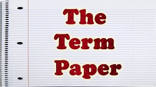 The Term Paper(Wrote a book ▻ http://tinyurl.com/gluoz2k Discuss ▻ https://www.reddit.com/r/Exurb1a/ Twitter ▻ https://twitter.com/Exurb1a Facebook ..., 2016-10-29T07:29:17.000Z)