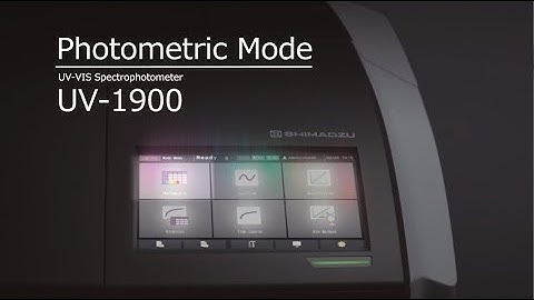 UV-1900 Photometric Mode