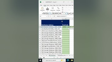 How to use the MID function in Excel