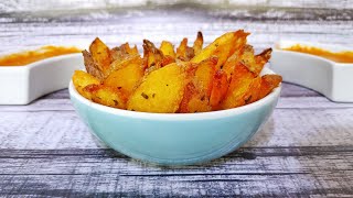 (Subtitles) My method to make baked potatoes crisper and golden. Potatoes with brava sauce.