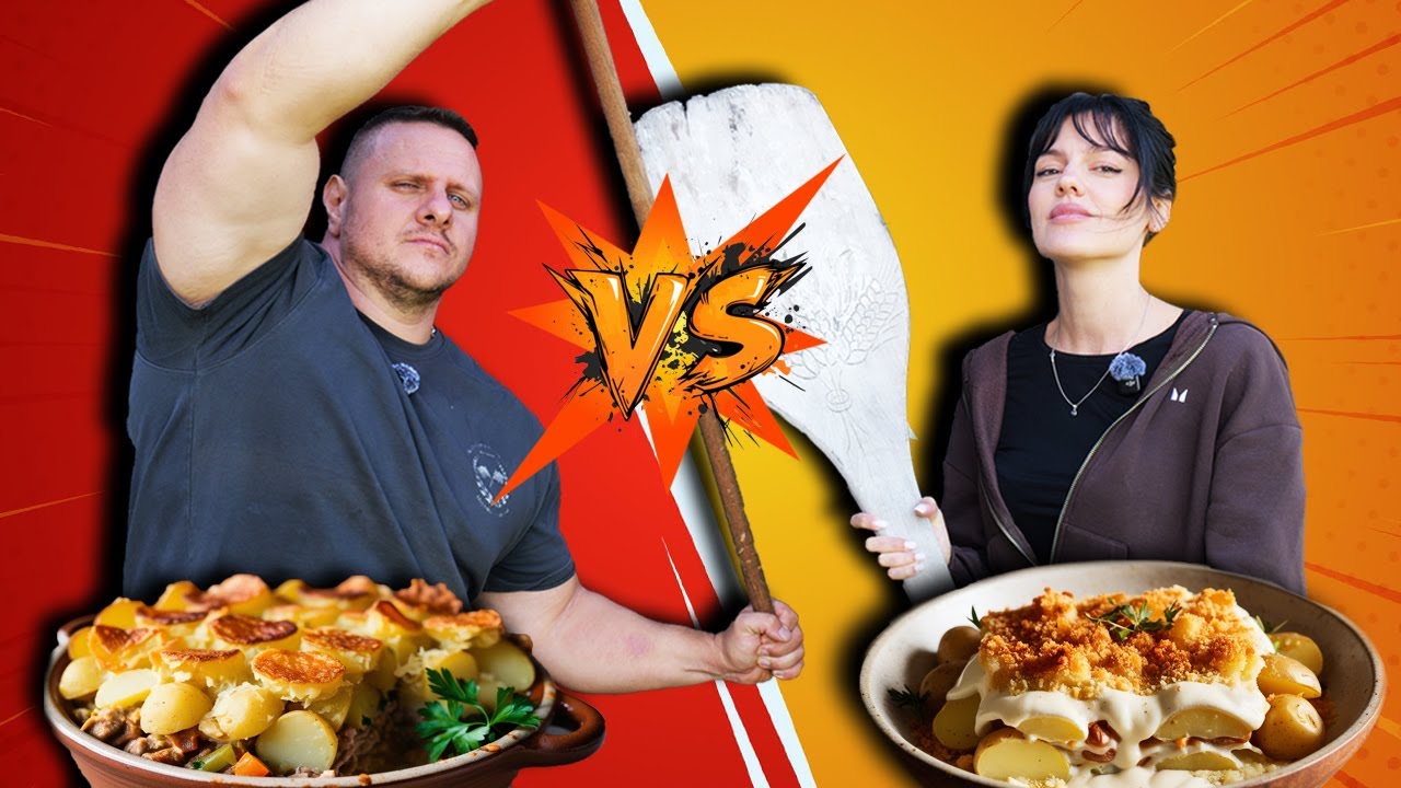 Rakott krumpli párbaj Vivivel🥘💪🤯🔥#reklám @vivienpittner