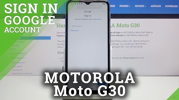 How to Remove Google Account in Motorola Moto G30 - Add Google Account