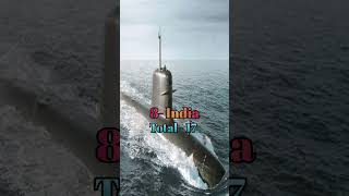 Top 10 countries with largest military submarine fleets ?shorts viral youtubeshorts