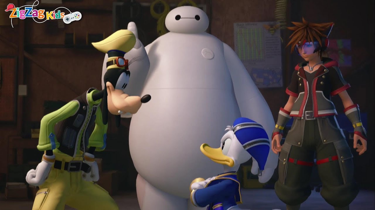 Kingdom Hearts III | Hiro Gives The AR Device To Sora | Big Hero 6