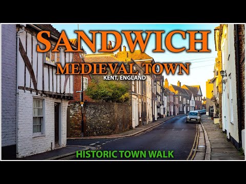 Beautiful Medieval Town England - Historic Walk in Medieval Town of SANDWICH