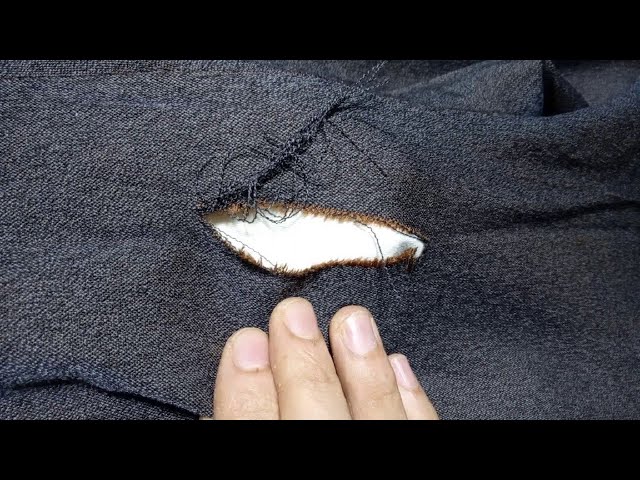How to patch a hole in your pants - Andrea's Notebook