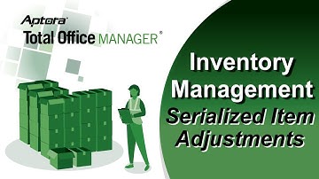 How to Adjust Serialized Items in Total Office Manager