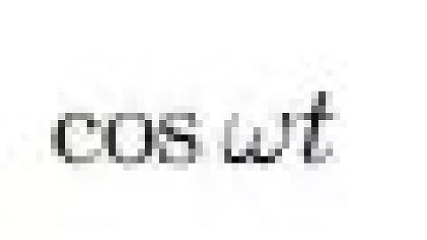 Laplace transform of cos