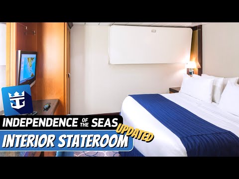 Independence of the Seas Interior Stateroom, Updated Decor walkthrough tour