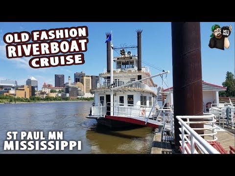 REAL LIFE STERNWHEELER PADDLE RIVER BOAT CRUISE!!! - Mississippi Riverboat Cruise.