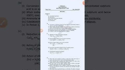 class 10th icse chemistry 2019 sample and board paper #skp #skp