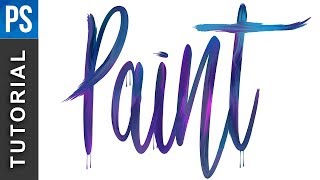 Photoshop Tutorial: Paint Text Effect