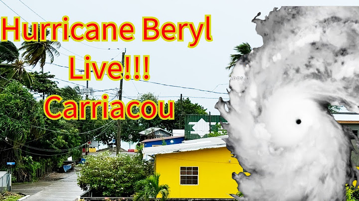 Hurricane Beryl Live from Carriacou - Grenada