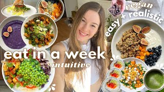 what I eat in a week! | very easy, realistic & vegan